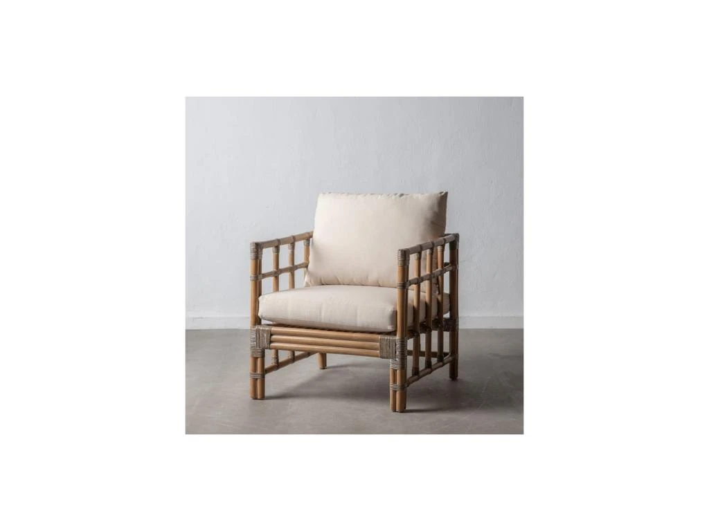 Fauteuil En Rotin Avec Coussin - PUREZA 2 Fauteuil En Rotin Avec Coussin - PUREZA – Image 2