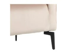 Fauteuil Métal/Tissu Velours Beige - KURASEE -Fauteuil Boutique fauteuil 17630541