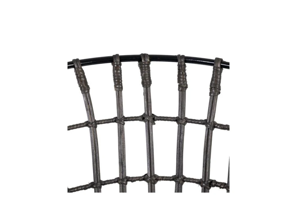 Fauteuil Rotin Gris/Métal - CARAMELO 5 Fauteuil Rotin Gris/Métal - CARAMELO – Image 5