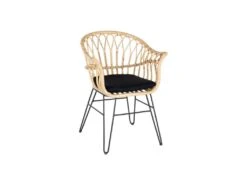 Fauteuil Rotin Naturel/Métal - VANILLA