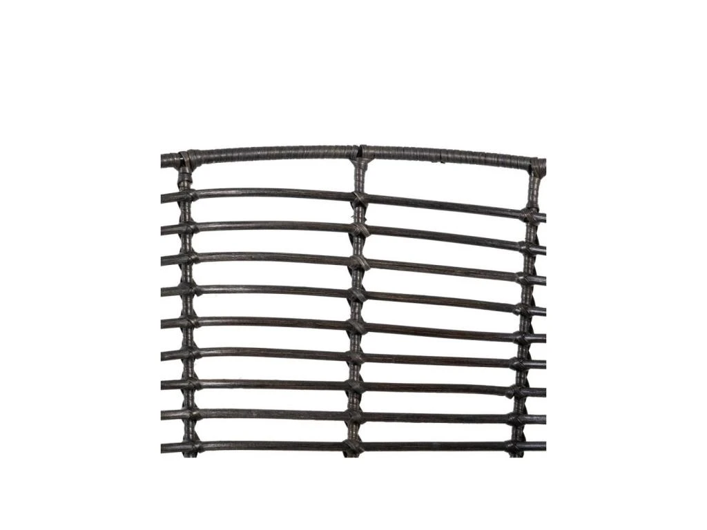 Fauteuil Rotin Gris/Métal - PAVY 4 Fauteuil Rotin Gris/Métal - PAVY – Image 4