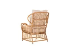 Fauteuil à Accoudoirs Avec Coussins Rotin - TEBIGY -Fauteuil Boutique fauteuil 17789553