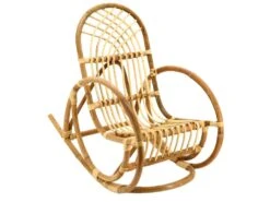 Rocking Chair Enfant En Rotin Naturel Rodéo