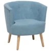 Fauteuil Club En Tissu Bleu ODENZEN