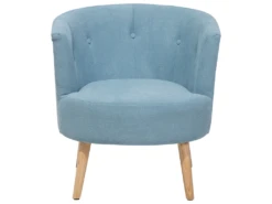 Fauteuil Club En Tissu Bleu ODENZEN -Fauteuil Boutique fauteuil 18805409