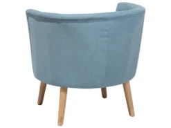 Fauteuil Club En Tissu Bleu ODENZEN -Fauteuil Boutique fauteuil 18805411