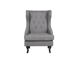 Fauteuil En Tissu Tapissé Gris ALTA -Fauteuil Boutique fauteuil 19099083