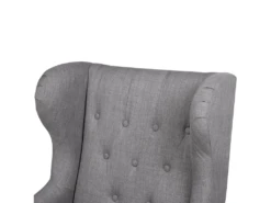 Fauteuil En Tissu Tapissé Gris ALTA -Fauteuil Boutique fauteuil 19099093