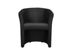 Fauteuil Cabriolet Noir En Simili Design Contemporain - CABRI -Fauteuil Boutique fauteuil 19362435
