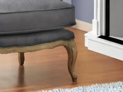 Fauteuil Bergère En Lin MAHAUX - Gris -Fauteuil Boutique fauteuil 195429