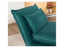 Nala - Chauffeuse Convertible 1 Place En Velours - Couleur - Bleu Canard 13 Nala - Chauffeuse Convertible 1 Place En Velours - Couleur - Bleu Canard -Fauteuil Boutique fauteuil 19550147