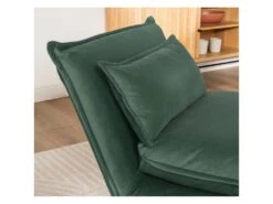 Nala - Chauffeuse Convertible 1 Place En Velours - Couleur - Vert Forêt -Fauteuil Boutique fauteuil 19550185
