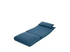 Nala - Chauffeuse Convertible 1 Place En Velours - Couleur - Bleu Foncé -Fauteuil Boutique fauteuil 19550219