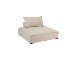 Fauteuil De Sol Lin Beige - OPUNOHU