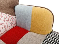 Fauteuil En Tissu Patchwork VATELY -Fauteuil Boutique fauteuil 19984253