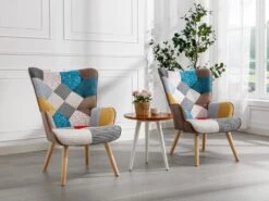Fauteuil En Tissu Patchwork VATELY