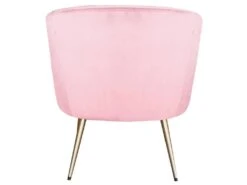 Fauteuil Goldman Velours Rose Pieds Or -Fauteuil Boutique fauteuil 20006119