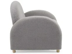 Fauteuil Club Bowie Tissu Bouclette Gris -Fauteuil Boutique fauteuil 21151657