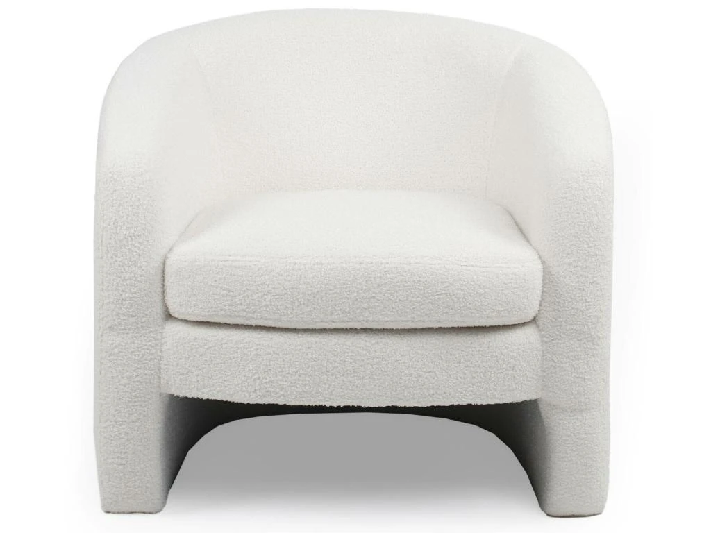 Fauteuil Arrondi Ferryl Tissu Bouclette Blanc 2 Fauteuil Arrondi Ferryl Tissu Bouclette Blanc – Image 2