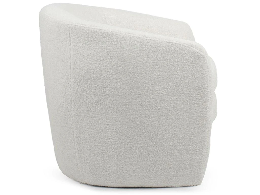 Fauteuil Arrondi Ferryl Tissu Bouclette Blanc 4 Fauteuil Arrondi Ferryl Tissu Bouclette Blanc – Image 4
