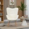 Fauteuil Relax Scandinave En Tissu Bouclette,kas