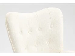 Fauteuil Relax Scandinave En Tissu Bouclette,kas -Fauteuil Boutique fauteuil 22028495