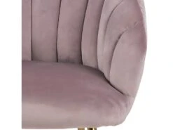 Daniella Fauteuil Lounge, Couleurs Vieux Rose, Laiton. -Fauteuil Boutique fauteuil 22048599