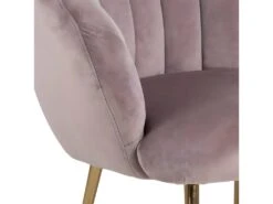 Daniella Fauteuil Lounge, Couleurs Vieux Rose, Laiton. -Fauteuil Boutique fauteuil 22048601