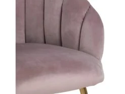 Daniella Fauteuil Lounge, Couleurs Vieux Rose, Laiton. -Fauteuil Boutique fauteuil 22048603
