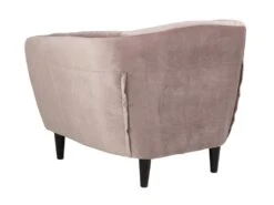 Rian Fauteuil Rose Avec Des Pieds Noirs. -Fauteuil Boutique fauteuil 22048649