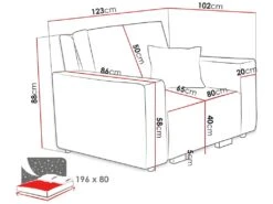 Fauteuil STARIO En Velours Côtelé Beige -Fauteuil Boutique fauteuil 22159393