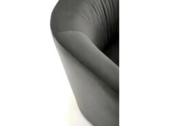 Fauteuil Design En Tissu Velours 77 X 72 X 71 Cm - Gris -Fauteuil Boutique fauteuil 22213333