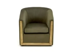 Fauteuil Design En Tissu Velours 77 X 72 X 71 Cm - Vert -Fauteuil Boutique fauteuil 22213343
