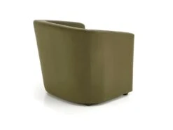 Fauteuil Design En Tissu Velours 77 X 72 X 71 Cm - Vert -Fauteuil Boutique fauteuil 22213349