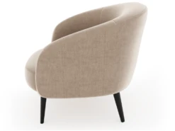 Fauteuil Tissu Velours Beige Taupe 12 Fauteuil Tissu Velours Beige Taupe -Fauteuil Boutique fauteuil 22249659