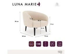 Fauteuil Tissu Velours Beige Taupe 13 Fauteuil Tissu Velours Beige Taupe -Fauteuil Boutique fauteuil 22249661