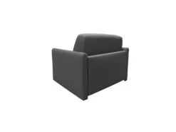 XENON Fauteuil Convertible 1 Place Noir Matelas Dunlopillo 80cm -Fauteuil Boutique fauteuil 22397857