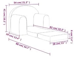 Canapé-lit Pour Enfants Rose Peluche Douce 15 Canapé-lit Pour Enfants Rose Peluche Douce -Fauteuil Boutique fauteuil 22409085