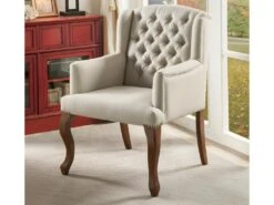 Fauteuil Bergère En Tissu PARUNA - Beige -Fauteuil Boutique fauteuil 230611
