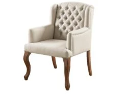 Fauteuil Bergère En Tissu PARUNA - Beige -Fauteuil Boutique fauteuil 230617