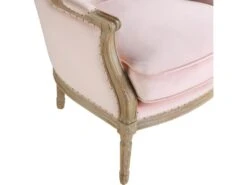 Fauteuil En Velours ALIENOR - Rose Pastel -Fauteuil Boutique fauteuil 245327