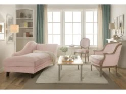Fauteuil En Velours ALIENOR - Rose Pastel -Fauteuil Boutique fauteuil 245553