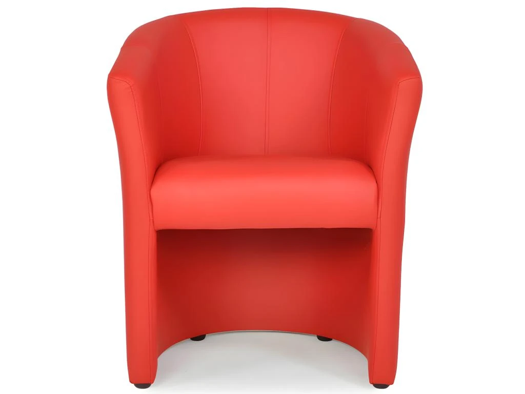 Fauteuil Cabriolet En Simili RANIN - Rouge 3 Fauteuil Cabriolet En Simili RANIN - Rouge – Image 3