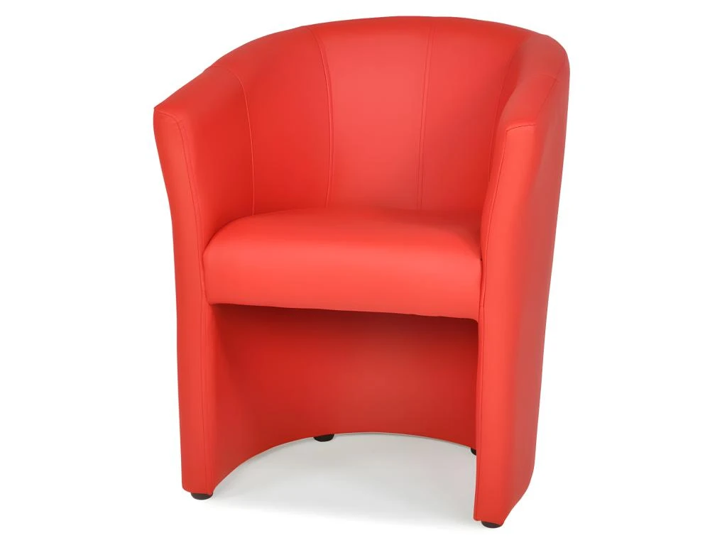 Fauteuil Cabriolet En Simili RANIN - Rouge 2 Fauteuil Cabriolet En Simili RANIN - Rouge – Image 2