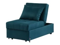 Fauteuil Convertible En Tissu LESNA - Bleu Canard 16 Fauteuil Convertible En Tissu LESNA - Bleu Canard -Fauteuil Boutique fauteuil 316085