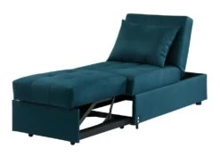Fauteuil Convertible En Tissu LESNA - Bleu Canard 15 Fauteuil Convertible En Tissu LESNA - Bleu Canard -Fauteuil Boutique fauteuil 316087