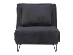 Fauteuil Convertible En Tissu LOOF - Anthracite -Fauteuil Boutique fauteuil 379563
