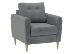 Fauteuil En Tissu FLEN - Gris Clair