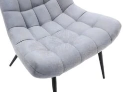 Fauteuil En Tissu Gris Clair ESENO -Fauteuil Boutique fauteuil 488205