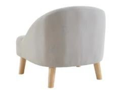 Fauteuil Pour Enfant En Tissu 100% Coton MAGGIE - Gris Clair -Fauteuil Boutique fauteuil 578491